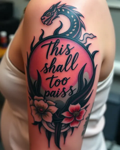 Ideas de diseño de tatuaje "This Shall Too Pass"